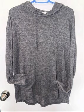 Ardene Charcoal Gray Crewneck Hoodie Sweater